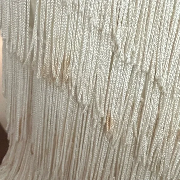 Ivory Fringe Slip Dress - Picture 16 of 16